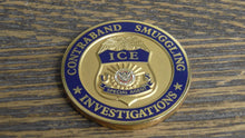 Load image into Gallery viewer, ICE Immigration & Customs Enforcement Contraband Smuggling Investigations Challenge Coin #183W