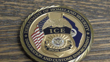 Load image into Gallery viewer, ICE Immigration & Customs Enforcement SAC Special Agent In Charge New York Challenge Coin # 186W