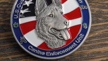 Load image into Gallery viewer, CBP  US Customs & Border Protection K-9 Enforcement Unit Port Of San Diego Tecate Challenge Coin #294W