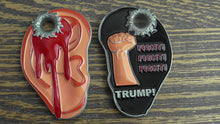 Load image into Gallery viewer, Donald Trump Butler Pennsylvania Rally Assassination Attempt Wounded Ear Fist Pump Fight Fight Fight Commemorative Challenge Coin
