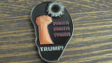Load image into Gallery viewer, Donald Trump Butler Pennsylvania Rally Assassination Attempt Wounded Ear Fist Pump Fight Fight Fight Commemorative Challenge Coin