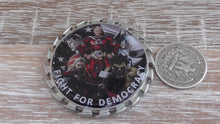 Load image into Gallery viewer, FAM FAMS Federal Air Marshal POTUS Trump & Superheroes Fight For Democracy Challenge Coin