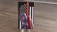 Load and play video in Gallery viewer, Captain America Firefighter Fireman Thin Red Line Challenge Coin
