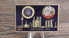 Load and play video in Gallery viewer, President Trump &amp; Kim Jong Un Singapore Summit Numbered POTUS Challenge Coin
