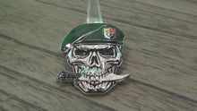Load and play video in Gallery viewer, US Army 3rd SFG(A) Special Forces Group Green Berets Creed Reapers Skull Challenge Coin
