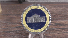 Load and play video in Gallery viewer, 41st President Of The United States of America George H W Bush POTUS Challenge Coin
