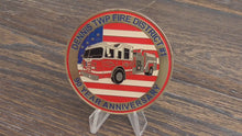 Load and play video in Gallery viewer, Dennis TWP Fire District #1 NJ 90th Anniversary Challenge Coin
