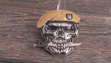 Load and play video in Gallery viewer, British Special Air Service SAS Army Special Forces Skull Challenge Coin
