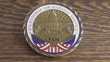 Load and play video in Gallery viewer, 2021 Federal Air Marshal Service FAM FAMS Joe Biden&#39;s 59th Presidential Inauguration Challenge Coin
