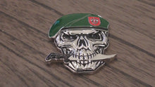 Load and play video in Gallery viewer, US Army 7th SFG(A) Special Forces Group Green Berets Creed Reapers Skull Challenge Coin
