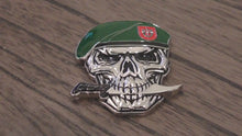 Load and play video in Gallery viewer, US Army 7th SFG(A) Special Forces Group Green Berets Creed Reapers Skull Challenge Coin