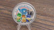 Load and play video in Gallery viewer, Federal Air Marshal Joint Terrorism TF VIPR JTTF FAM Minions Challenge Coin