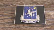 Load and play video in Gallery viewer, 160th Special Operations Aviation RGT US Army SOAR Night Stalkers Challenge Coin
