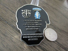 Load image into Gallery viewer, US Army Special Forces Group Creed Green Berets 5th SFG (A) Skull Challenge Coin