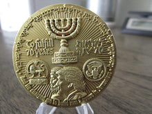 Load image into Gallery viewer, 70 Years Israel Temple Coin President Trump American Embassy Jerusalem Challenge Coin
