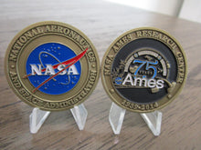 Load image into Gallery viewer, NASA Ames Research Center NASA ARC 75 Years Anniversary Challenge Coin
