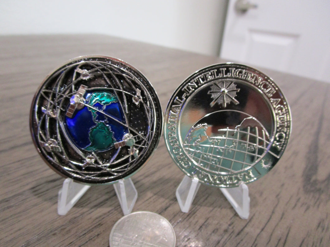 Department of Defense National Geospatial Intelligence Agency 3D * NGA * CIA * NSA Challenge Coin