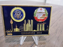 Load image into Gallery viewer, President Trump & Kim Jong Un Singapore Summit Numbered POTUS Challenge Coin