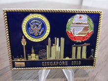 Load image into Gallery viewer, President Trump & Kim Jong Un Singapore Summit Numbered POTUS Challenge Coin