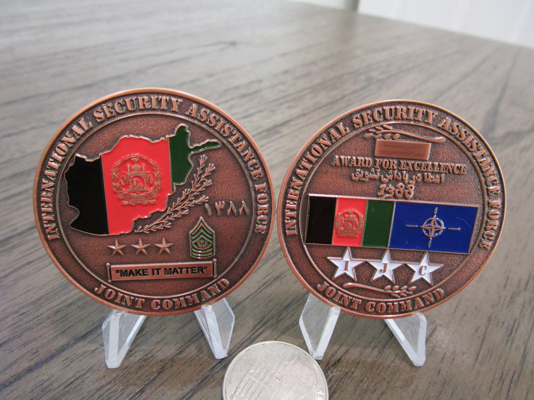 International Security Assistance Force Joint Command ISAF GWOT Challenge Coin