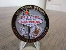 Load image into Gallery viewer, USAF Nellis AFB Las Vegas Home Of The Fighter Pilot F15 F16 F22 Challenge Coin

