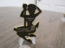 Load image into Gallery viewer, USN Navy Chief Navy Pride Anchor Up Sexy Sailor Pin Up Girl CPO Challenge Coin