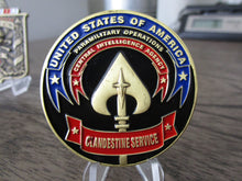 Load image into Gallery viewer, CIA Covert Special Operations Clandestine Service Lethal SAD HUMINT Paramilitary Challenge Coin