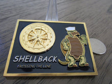 Load image into Gallery viewer, Shellback Crossing The Line Ancient Order of the Deep Crossing The Equator Ceremonial USMC USN Challenge Coin
