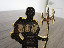 Load image into Gallery viewer, Aquaman Once a Chief Always a Chief Navy Chief USN CPO Challenge Coin