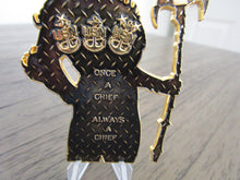 Load image into Gallery viewer, Aquaman Once a Chief Always a Chief Navy Chief USN CPO Challenge Coin