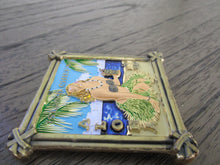 Load image into Gallery viewer, Large Island Chief Tiki Hut Hawaiian CPO USN Pin Up Girl Challenge Coin
