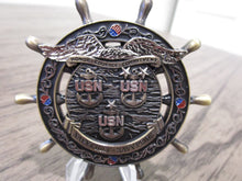 Load image into Gallery viewer, USN USS Constitution Ship &#39;s Wheel Navy Chief Navy Pride CPO Challenge Coin
