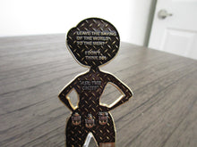 Load image into Gallery viewer, Superhero Elastigirl Mrs Incredibles Ask The Chief Serialized # Navy Chief USN CPO Challenge Coin