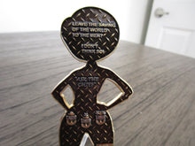 Load image into Gallery viewer, Superhero Elastigirl Mrs Incredibles Ask The Chief Serialized # Navy Chief USN CPO Challenge Coin
