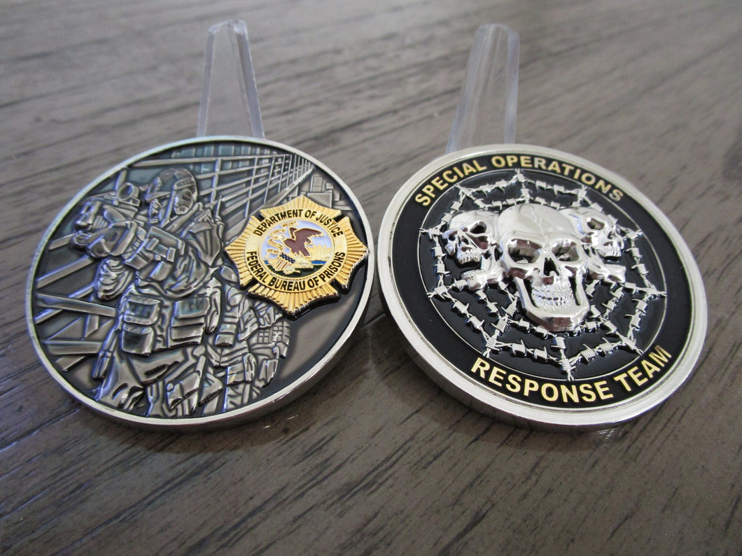 Federal Bureau of Prisons Special OPs Response Team BOP SORT Challenge Coin