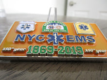 Load image into Gallery viewer, New York City First Responders NYC EMS FDNY EMT 150 Anniversary Challenge Coin
