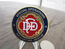 Load image into Gallery viewer, Dallas Fire Department Special Operations K9 SAR HAZMAT ARFF FDD Challenge Coin

