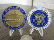 Load image into Gallery viewer, Lot of 5 POTUS Challenge Coins George W &amp; George H W Bush Obama Trump and Biden
