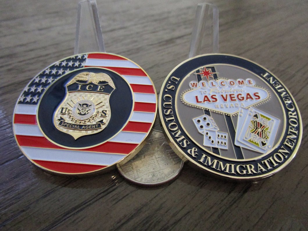 Las Vegas ICE Special Agent U.S. Immigration & Customs Police Challenge Coin