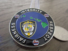 Load image into Gallery viewer, Honolulu Hawaii Police Department HPD Fairness Integrity Respect Challenge Coin
