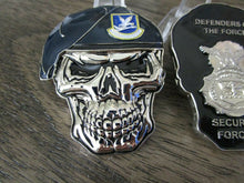 Load image into Gallery viewer, USAF Security Forces Defenders of the Force MP SF Skull Challenge Coin