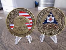 Load image into Gallery viewer, Central Intelligence Agency Special Activities Division Special Operations Group Freedom is Truth  CIA  SOG SAD Challenge Coin

