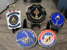 Load image into Gallery viewer, Lot of 16 CIA Challenge Coins SAD SOG Seal Team VI Spy vs Spy NOC