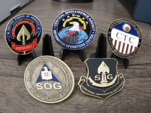 Load image into Gallery viewer, Lot of 16 CIA Challenge Coins SAD SOG Seal Team VI Spy vs Spy NOC