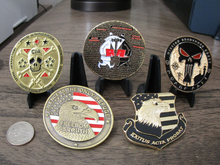Load image into Gallery viewer, Lot of 16 CIA Challenge Coins SAD SOG Seal Team VI Spy vs Spy NOC