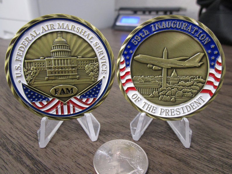 2021 Federal Air Marshal Service FAM FAMS Joe Biden's 59th Presidential Inauguration Challenge Coin