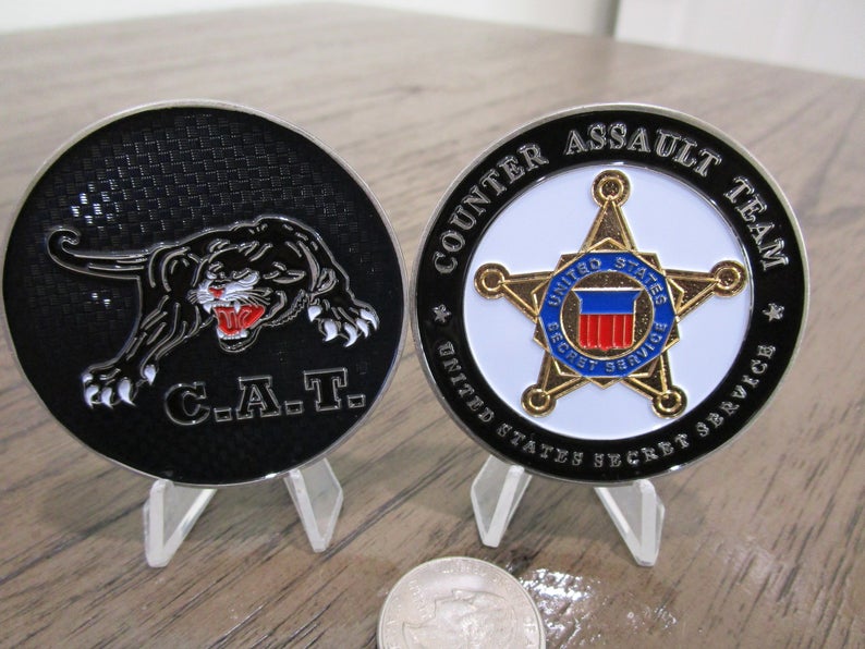 United States Secret Service Counter Assault Team CAT Challenge Coin