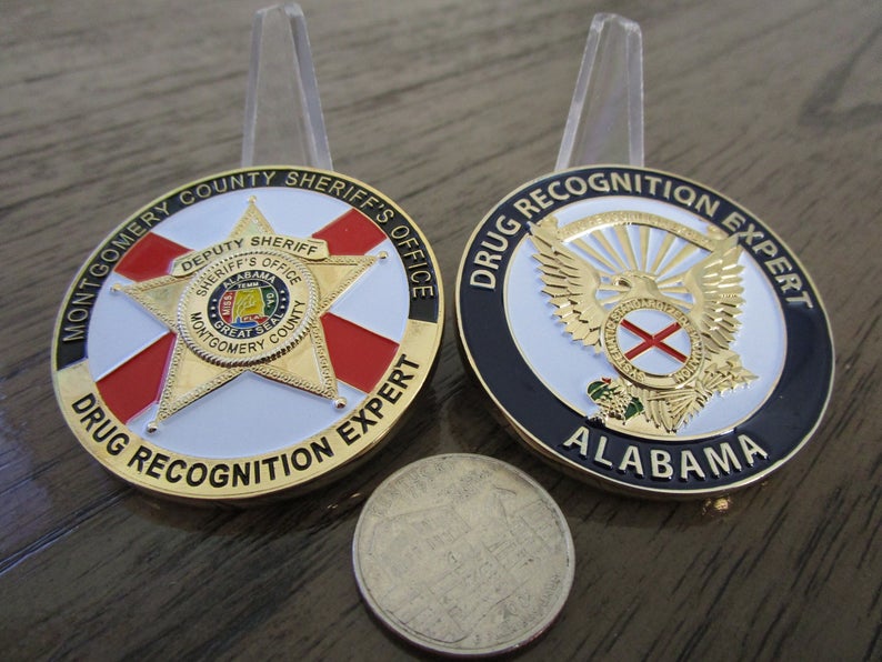Montgomery County Alabama Sheriff's Office * Drug Recognition Expert Police Challenge Coin