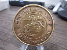 Load image into Gallery viewer, Vintage USMC Forces Atlantic 227th Anniversary 1775 - 2002 Challenge Coin #704R
