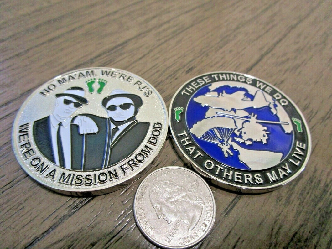 USAF AFSOC PJ Pararescue Blues Brothers Mission From DoD Challenge Coin